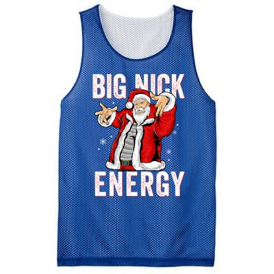 Big Nick Energy Santa Naughty Adult Humor Funny Christmas Gift Mesh Reversible Basketball Jersey Tank