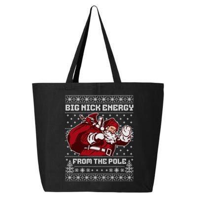 Big Nick Energy Funny Father Christmas 25L Jumbo Tote