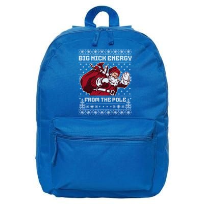 Big Nick Energy Funny Father Christmas 16 in Basic Backpack