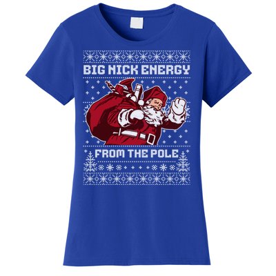 Big Nick Energy Funny Father Christmas Women's T-Shirt