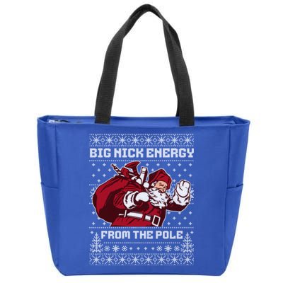 Big Nick Energy Funny Father Christmas Zip Tote Bag