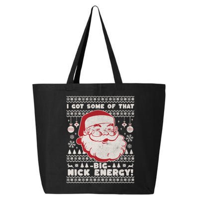 Big Nick Energy Funny Father Christmas 25L Jumbo Tote