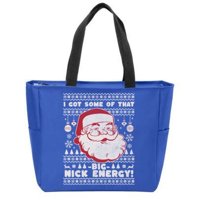 Big Nick Energy Funny Father Christmas Zip Tote Bag