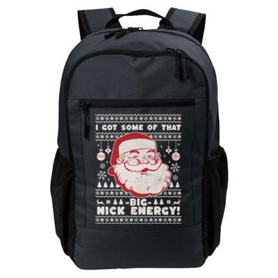 Big Nick Energy Funny Father Christmas Daily Commute Backpack