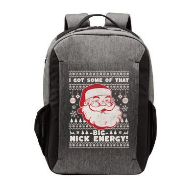 Big Nick Energy Funny Father Christmas Vector Backpack