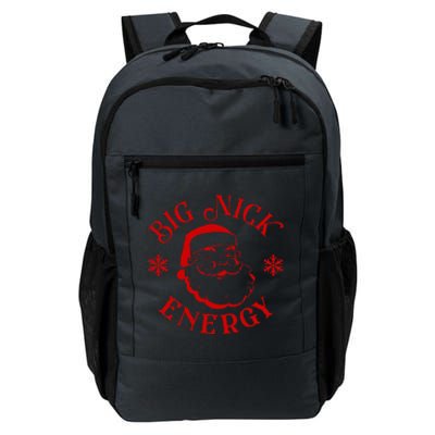 Big Nick Energy Christmas Retro Groovy Funny Vintage Santa  Daily Commute Backpack