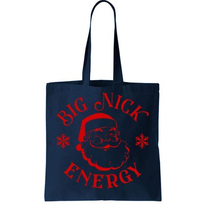 Big Nick Energy Christmas Retro Groovy Funny Vintage Santa  Tote Bag