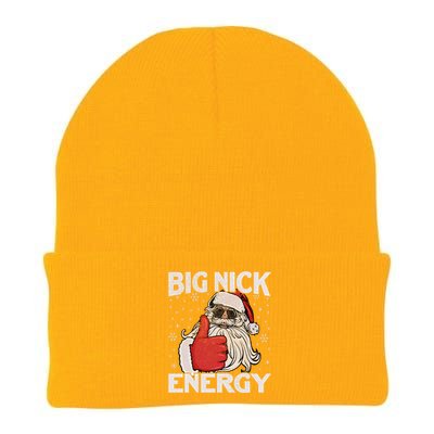 Big Nick Energy Funny Santa Christmas Xmas Gift Knit Cap Winter Beanie