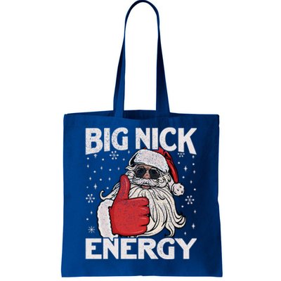 Big Nick Energy Funny Santa Christmas Xmas Gift Tote Bag