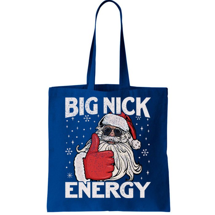 Big Nick Energy Funny Santa Christmas Xmas Gift Tote Bag