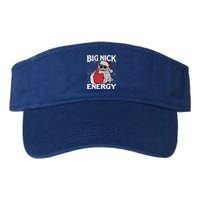 Big Nick Energy Funny Santa Christmas Xmas Gift Valucap Bio-Washed Visor