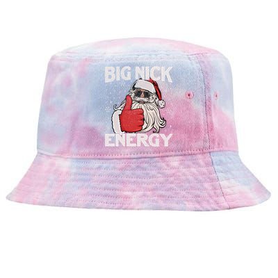 Big Nick Energy Funny Santa Christmas Xmas Gift Tie-Dyed Bucket Hat