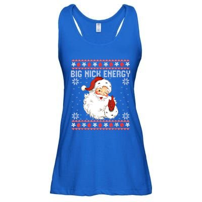 Big Nick Energy Santa Naughty Adult Ugly Xmas Sweater Great Gift Ladies Essential Flowy Tank