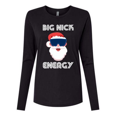 Big Nick Energy Santa Gift Womens Cotton Relaxed Long Sleeve T-Shirt