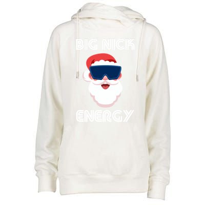 Big Nick Energy Santa Gift Womens Funnel Neck Pullover Hood