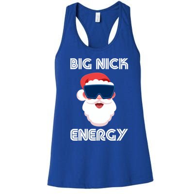 Big Nick Energy Santa Gift Women's Racerback Tank