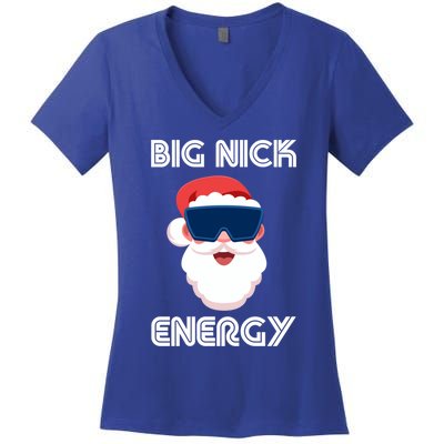 Big Nick Energy Santa Gift Women's V-Neck T-Shirt