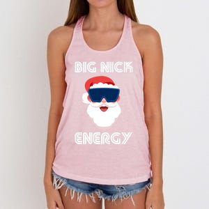 Big Nick Energy Santa Gift Women's Knotted Racerback Tank