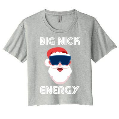 Big Nick Energy Santa Gift Women's Crop Top Tee