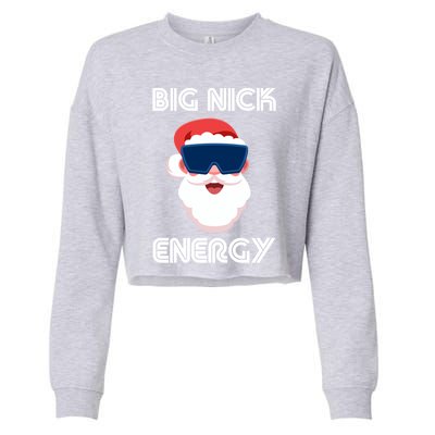 Big Nick Energy Santa Gift Cropped Pullover Crew