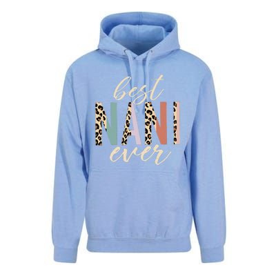 Best Nani Ever Gifts Leopard Print Mothers Day Unisex Surf Hoodie