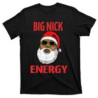 Big Nick Energy Shirt Black African Santa Funny Christmas T-Shirt