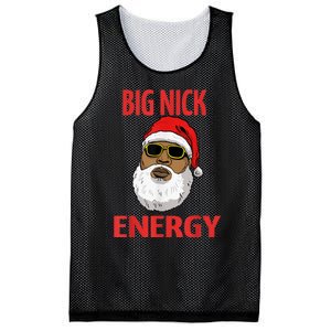 Big Nick Energy Shirt Black African Santa Funny Christmas Mesh Reversible Basketball Jersey Tank