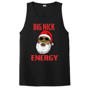 Big Nick Energy Shirt Black African Santa Funny Christmas PosiCharge Competitor Tank