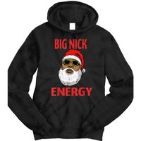 Big Nick Energy Shirt Black African Santa Funny Christmas Tie Dye Hoodie