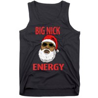 Big Nick Energy Shirt Black African Santa Funny Christmas Tank Top