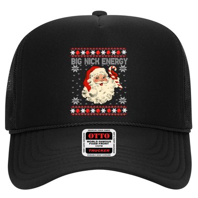 Big Nick Energy Santa Ugly Christmas Sweater Gift Trucker Hat