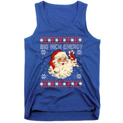 Big Nick Energy Santa Ugly Christmas Sweater Gift Tank Top