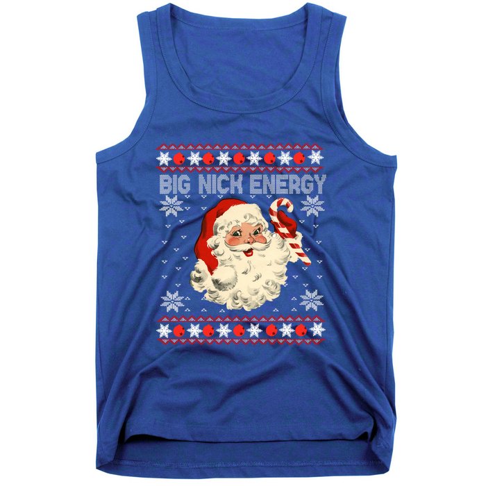 Big Nick Energy Santa Ugly Christmas Sweater Gift Tank Top