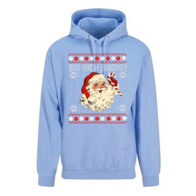 Big Nick Energy Santa Ugly Christmas Sweater Gift Unisex Surf Hoodie