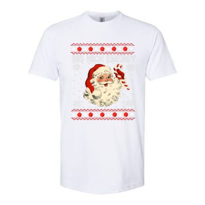 Big Nick Energy Santa Ugly Christmas Sweater Gift Softstyle® CVC T-Shirt