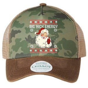 Big Nick Energy Santa Ugly Christmas Sweater Gift Legacy Tie Dye Trucker Hat