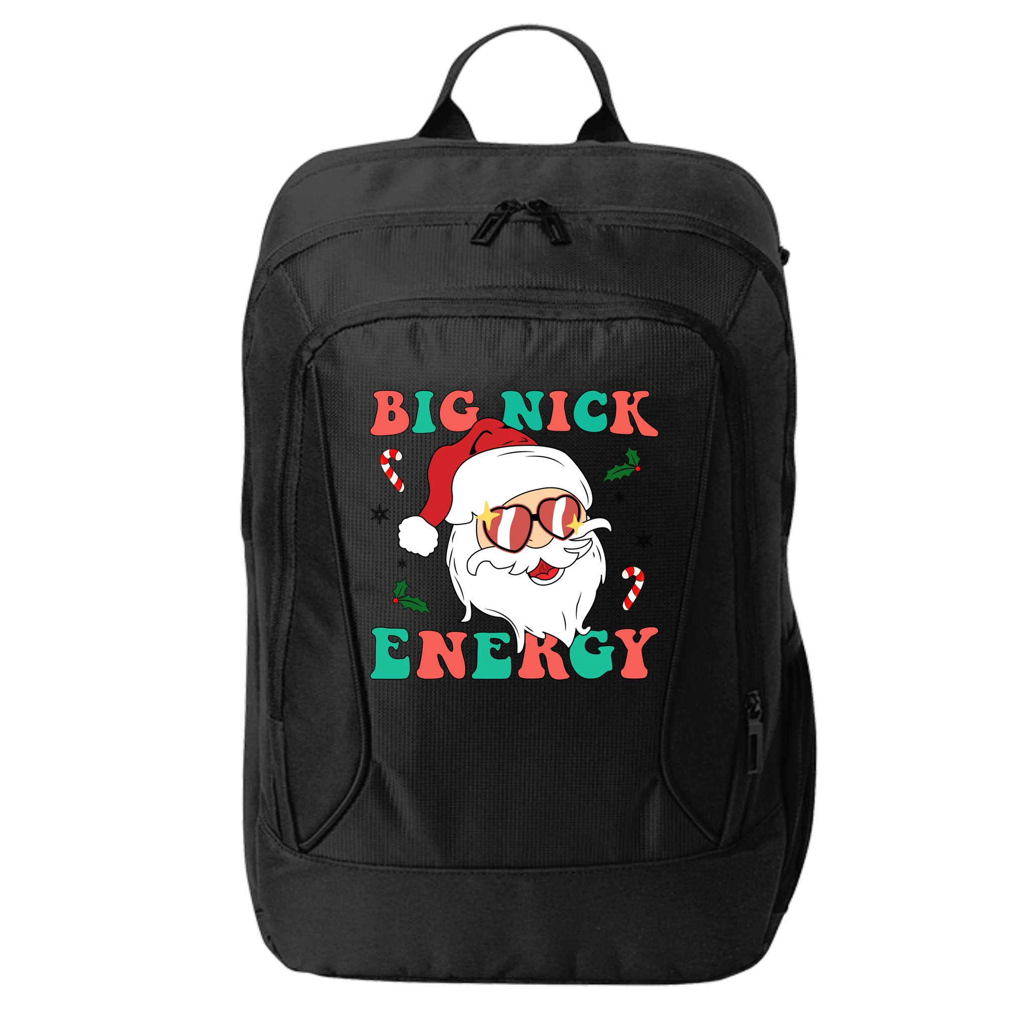 Big Nick Energy Santa Claus Funny Christmas City Backpack