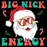 Big Nick Energy Santa Claus Funny Christmas City Backpack