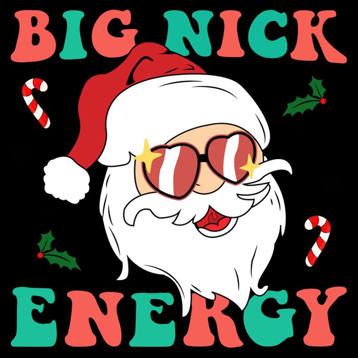 Big Nick Energy Santa Claus Funny Christmas City Backpack