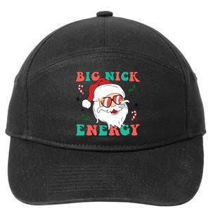 Big Nick Energy Santa Claus Funny Christmas 7-Panel Snapback Hat