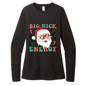 Big Nick Energy Santa Claus Funny Christmas Womens CVC Long Sleeve Shirt