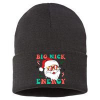 Big Nick Energy Santa Claus Funny Christmas Sustainable Knit Beanie