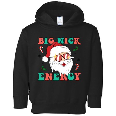 Big Nick Energy Santa Claus Funny Christmas Toddler Hoodie