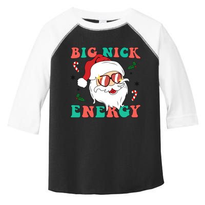 Big Nick Energy Santa Claus Funny Christmas Toddler Fine Jersey T-Shirt