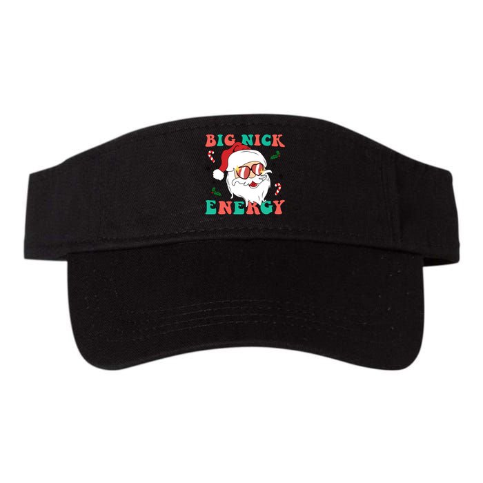 Big Nick Energy Santa Claus Funny Christmas Valucap Bio-Washed Visor