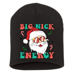 Big Nick Energy Santa Claus Funny Christmas Short Acrylic Beanie