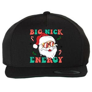 Big Nick Energy Santa Claus Funny Christmas Wool Snapback Cap