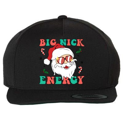 Big Nick Energy Santa Claus Funny Christmas Wool Snapback Cap