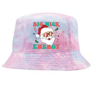 Big Nick Energy Santa Claus Funny Christmas Tie-Dyed Bucket Hat