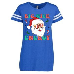 Big Nick Energy Santa Claus Funny Christmas Enza Ladies Jersey Football T-Shirt